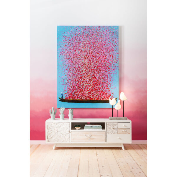 Picture Touched Flower Boat Blue Pink - Image 6