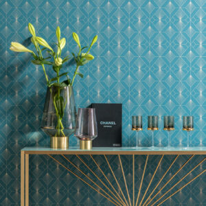 Vase noble ring brown 40cm