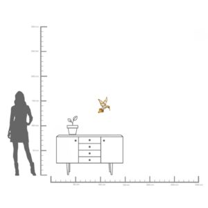 Wall Object Hummingbird Mirror 27x32cm