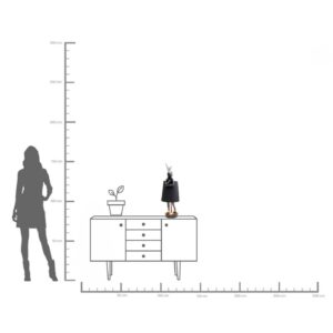 Table Lamp Animal Rabbit Matt Black 68