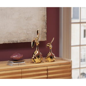 Deco Figurine Bunny Gold 37cm