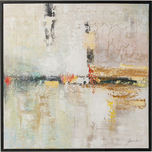 Framed Picture Dust Gold 120x120cm
