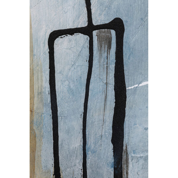 Framed Picture Dust Blue 100x100cm - Image 4