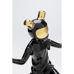 Deco Figurine Skating Astronaut Black 21cm