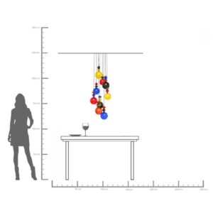 Pendant Lamp Mazzo Nove Spiral Ø44cm