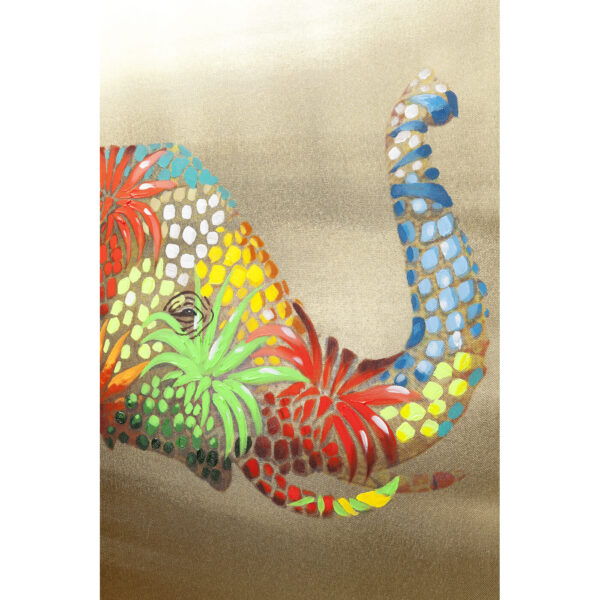 Picture Touched Flower Elefant 120x90c - Image 4
