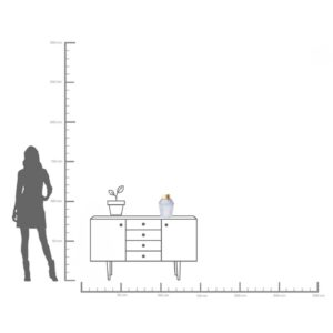 Vase Barfly Grey 30cm