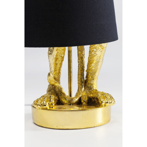 Table Lamp Animal Monkey Gold Black - Image 4