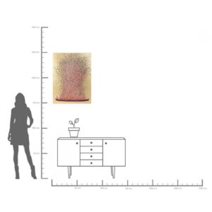 Picture Touched Flower Boat Gold Pink