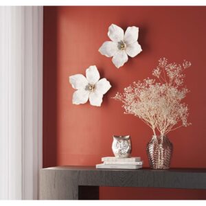 Wall Decoration Orchid White 24x25cm