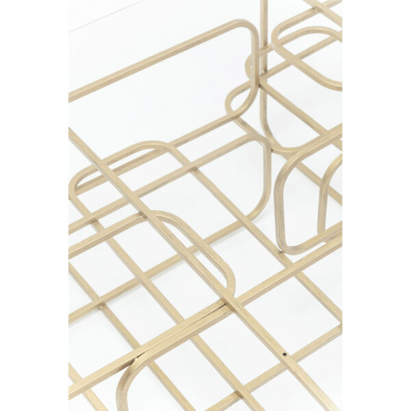 Coffee Table Meander Gold 140x80cm - Image 4