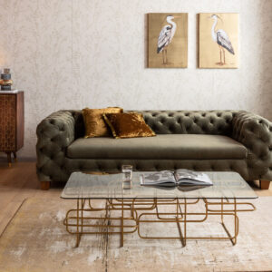 Coffee Table Meander Gold 140x80cm