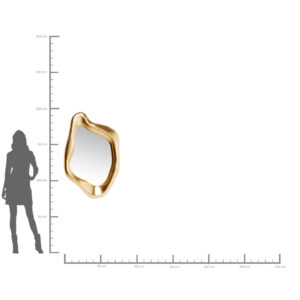 Mirror Hologram Gold 119x76cm