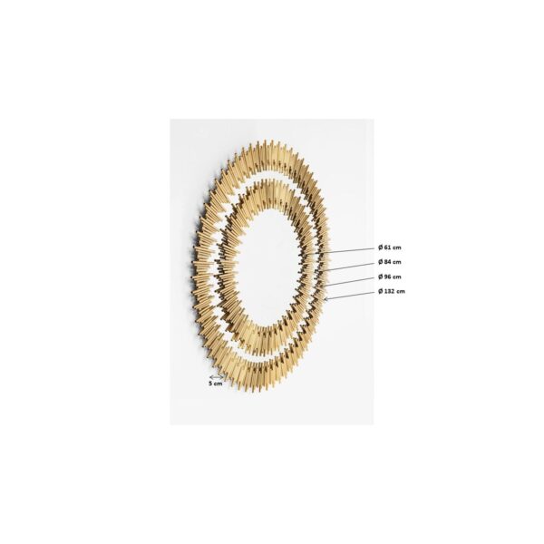 Mirror Solare Gold Ø132cm - Image 6