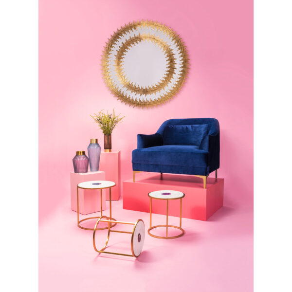 Mirror Solare Gold Ø132cm - Image 8