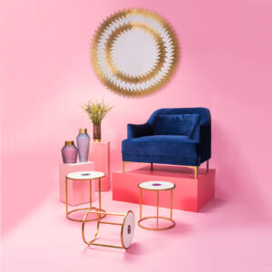 Mirror Solare Gold 132cm