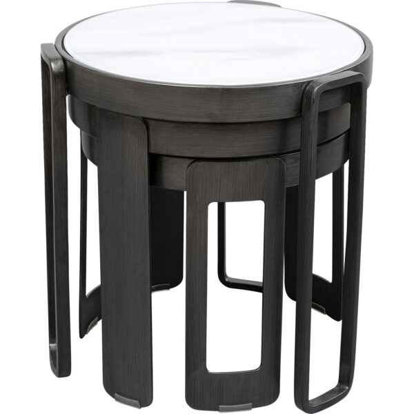Coffee Table Perelli Black (3/Set) - Image 7