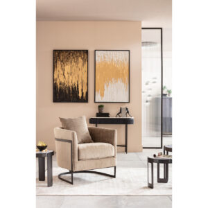 Coffee Table Perelli Black (3/Set)