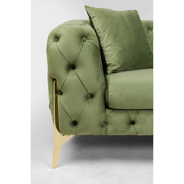 Sofa Bellissima 3-Seater Velvet Green 240cm - Image 2