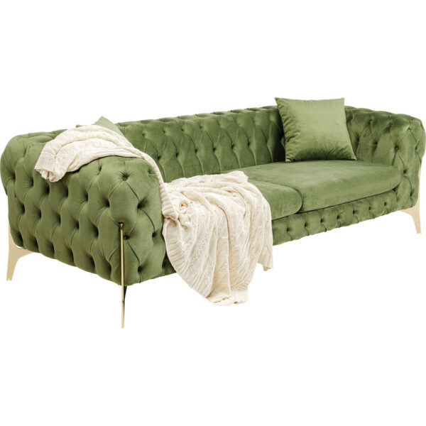 Sofa Bellissima 3-Seater Velvet Green 240cm - Image 5