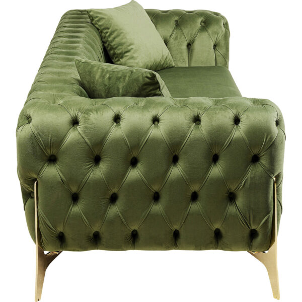 Sofa Bellissima 3-Seater Velvet Green 240cm - Image 6