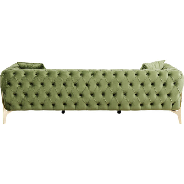 Sofa Bellissima 3-Seater Velvet Green 240cm - Image 7