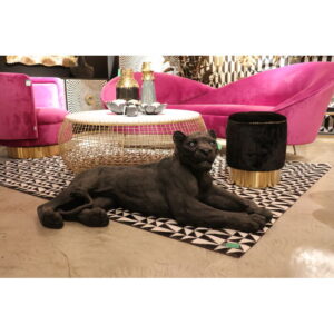 Deco Bowl Flower Bloom Black Gold 20cm