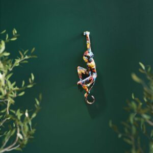 Wall Object Hanging Ape Colorful 17x67cm