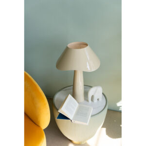 Table Lamp Cloudy Round Ecru 49cm
