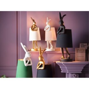 Table Lamp Animal Rabbit Peach 50cm