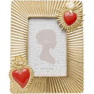 Picture Frame Flaming Heart Due 10x15cm