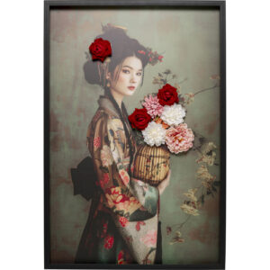 Canvas Picture Kimono Girl 84x124cm
