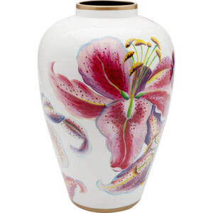 Vase Lillies Pink 37cm
