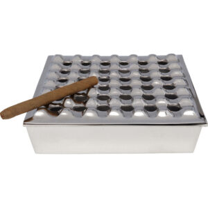 Ashtray Soho Square Silver 25x25cm