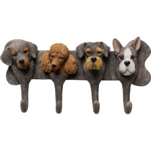 Coat Rack Dog Family 31cm