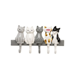 Coat Rack Singing Cats 35cm