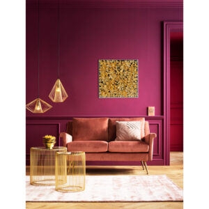 Decorative Frame Gold Flower 60x60cm