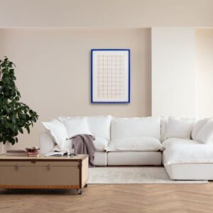 Framed Picture Origami White 74x104cm