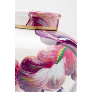 Deco Jar Lillies Pink 27cm