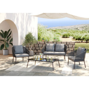 Sofa Set Elba Grey Quattro (4/part)