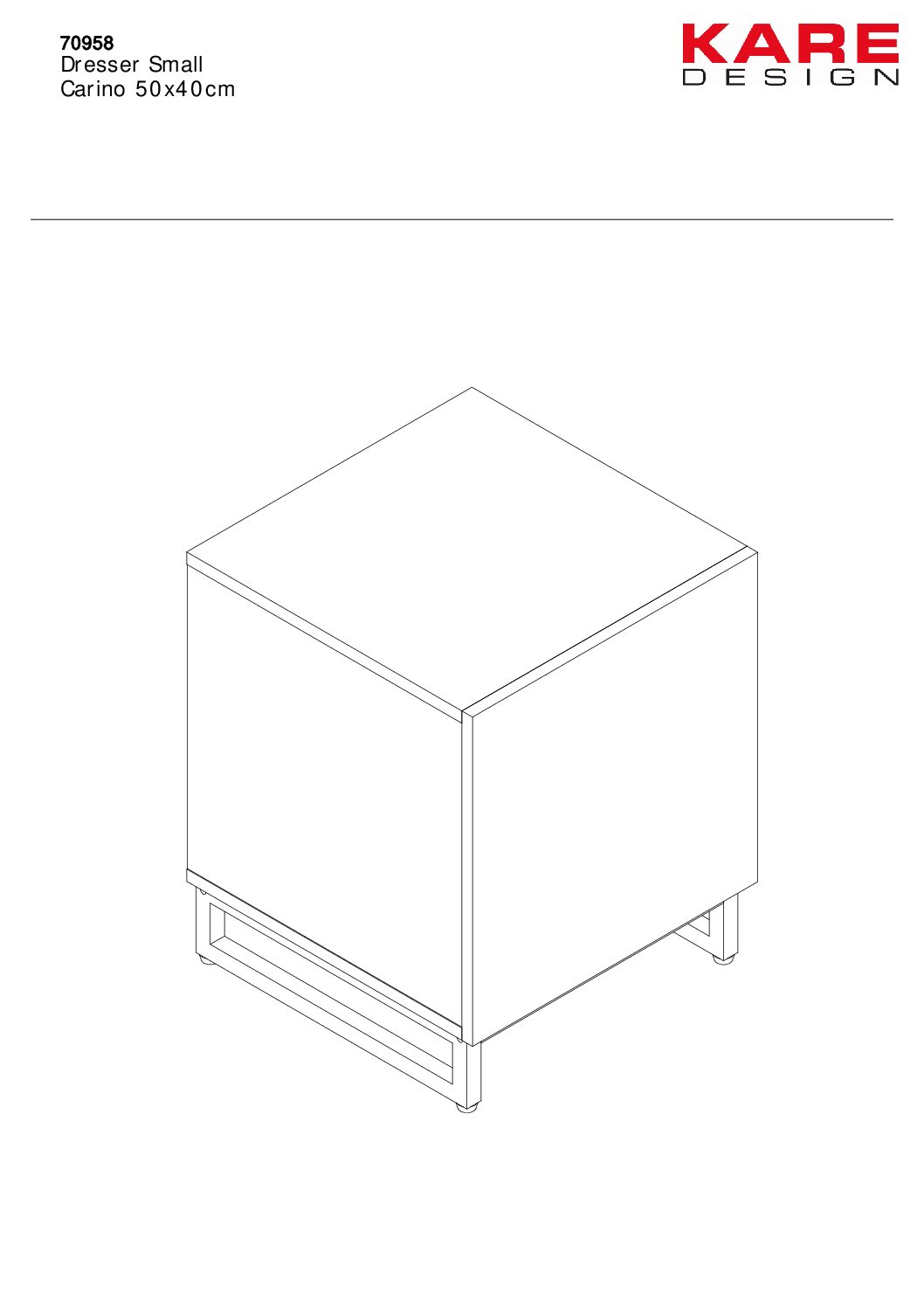 Dresser Small Carino 60x42cm